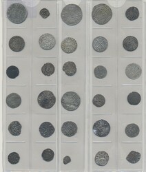 ALL WORLD, Collection of medieval silver coins. In total 37 pcs. ...