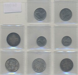 ALL WORLD, Lot. Eight coins in silver and nickel from different ...
