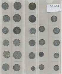 ALL WORLD, Small lot of world silver and bronze coins mostly ca ...