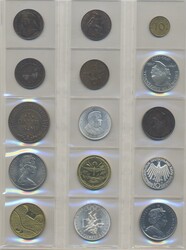ALL WORLD, 15 coins in silver and bronze, 1847-2005, mixed but high ...