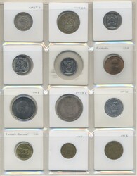 ALL WORLD, Collection of coins in album, including South Africa, ...