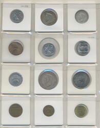 ALL WORLD, Collection of coins in album, including South Africa, ...
