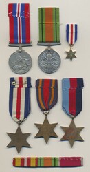 Britain, Five WWII medals, 1945, mixed quality