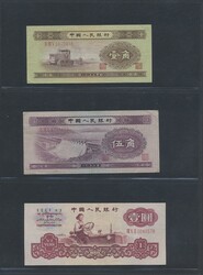 China, Mixed, One album with 47 banknotes, 1900s, mixed quality