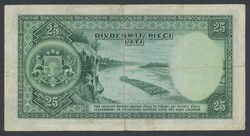 Latvia, Pick 21a 25 latu 1938 A975682. VF