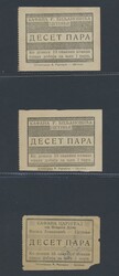 Montenegro, Canteen chits/coupons of WWI era. Three different designs ...