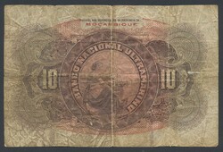 Mozambique (PT), Pick 69a 10 escudos 1.1.1921 A244440. Large tear 2 ...