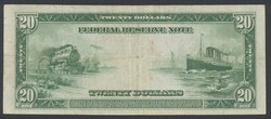 U.S.A., Pick 361b 20 dollars 1914 Minor pinhole. F-VF
