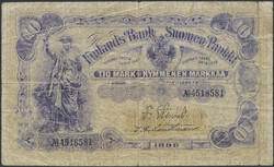 Finland, Pick 3c 10 markkaa 1898 No 4518581. Signatures Stenius and ...