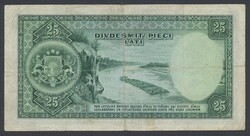 Latvia, Pick 21a 25 latu 1938 A975682. VF 1