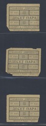 Montenegro, Canteen chits/coupons of WWI era. Six examples. Please ...