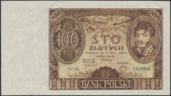 Poland, Pick 74a 100 zlotych 1932 AL 7502839. Graded by PMG as ...