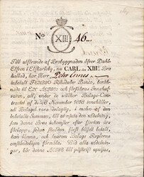 Sweden, Karl XIII RSA 982 50 riksdaler 1818 Carl XIII:s bro 38 ...