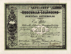 Sweden, Oskar II RSA 7527 200 kronor 1894 Uddevalla-Lelångens ...