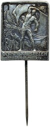 Sweden, Olympic Games in Stockholm 1912. Official visitor pin in ...
