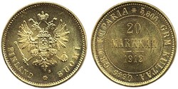 Finland, Nicholas II KM 9.2 20 markkaa 1912 01