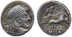 Ancient, Roman Republic, Cornelius Lentulus Clodianus. Denarius, 4.08 ...