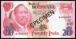 110.550.80: Banknotes – Africa - Botswana