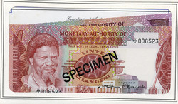 110.550.410: Banknotes – Africa - Swaziland