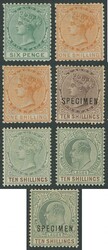 LAGOS: Mint selection from 1874-75 QV Crown CC Wmk Perf 12½ 1d ...
