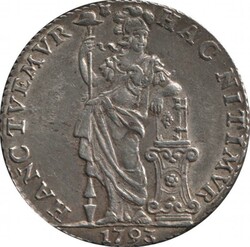 Netherlands Guilder (2/-) West Friesland 1793 silver guilder, KM 97.5 ...