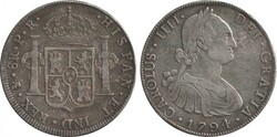 Bolivia Spanish Colonial Dollar (5/-) 1794 Charles IV silver (26.75g) ...