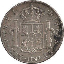 Bolivia Spanish Colonial Dollar (5/-) 1808 Ferdinand VII silver (26 ...