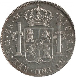 Guatemala Spanish Colonial Dollar (5/-) 1805 Charles IV silver (26 ...