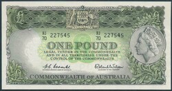 1961 £1 Coombs/Wilson Reserve Bank R34 consecutive run of eight ...