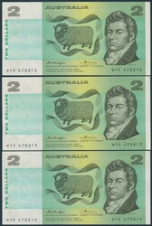 Remainders comprising 1976 Knight/Wheeler $1 run of four, $2 run of ...