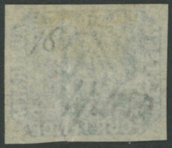 1854-55 Swans Lithographs Imperforate 4d slate-blue SG 3c, good even ...