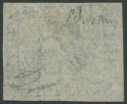 1854-55 Swans Lithographs Imperforate 4d slate-blue SG 3c, an ...