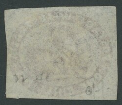 1854-55 Swans Lithographs Imperforate 1/- deep red-brown SG 4a, ...