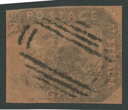 1857-59 Swans Hillman Lithographs Imperforate 2d brown-black/red SG ...