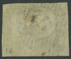 1857-59 Swans Hillman Lithographs Imperforate 6d black-bronze SG 18, ...