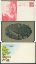 Carton with ex-dealer's stock pages of mostly pre-WWII Commonwealth ...