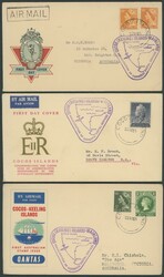 FLIGHT COVERS: 1950s batch comprising 1952 Australia-South Africa ...