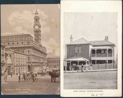POST OFFICES: Golden Age cards from NSW x14 including Albury x2, ...