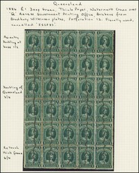 1886-1906 QV Large Chalons on Thick Beer Duty Paper with Large ...