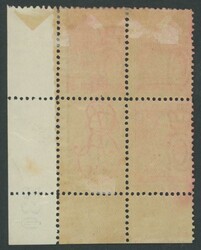 STAMP DUTY: 1901 KEVII 2d rosine lower-left block of 4, the last unit ...