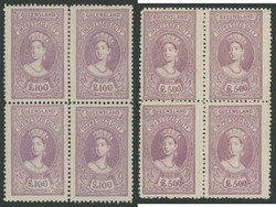 IMPRESSED STAMP DUTY: 1895 QV Chalons on Thick Large Crown/A Wmk ...