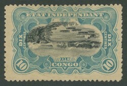 INDEPENDENT STATE OF THE CONGO: 1895 Pictorials New Colours Canoes ...