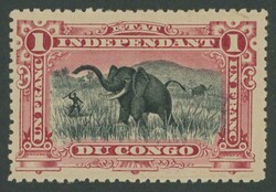 INDEPENDENT STATE OF THE CONGO: 1900-01 Pictorials New Colours 1f ...