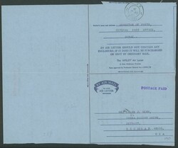 AEROGRAMMES: 1969 British-pattern Apsley formular Air Letter with ...