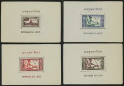 1952 Anniversary one-stamp panes of the first Pictorials, Airmails & ...