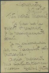 POSTAL HISTORY: 1905 usage of Postal Card Peace & Commerce 10c red ...