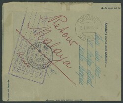 1955 (Dec 30) usage of Formular Aerogramme to France with Selangor ...