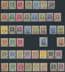 Collection to 1960s from 1890 QV Keyplates set *, used & 'SPECIMEN' ...