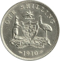Trio comprising 1910 KEVII 1/- small obverse rim knock, 1d KGVI ...