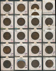 1911-1964 KGV-QEII dates accumulation in 2"x2" ring-binders and other ...